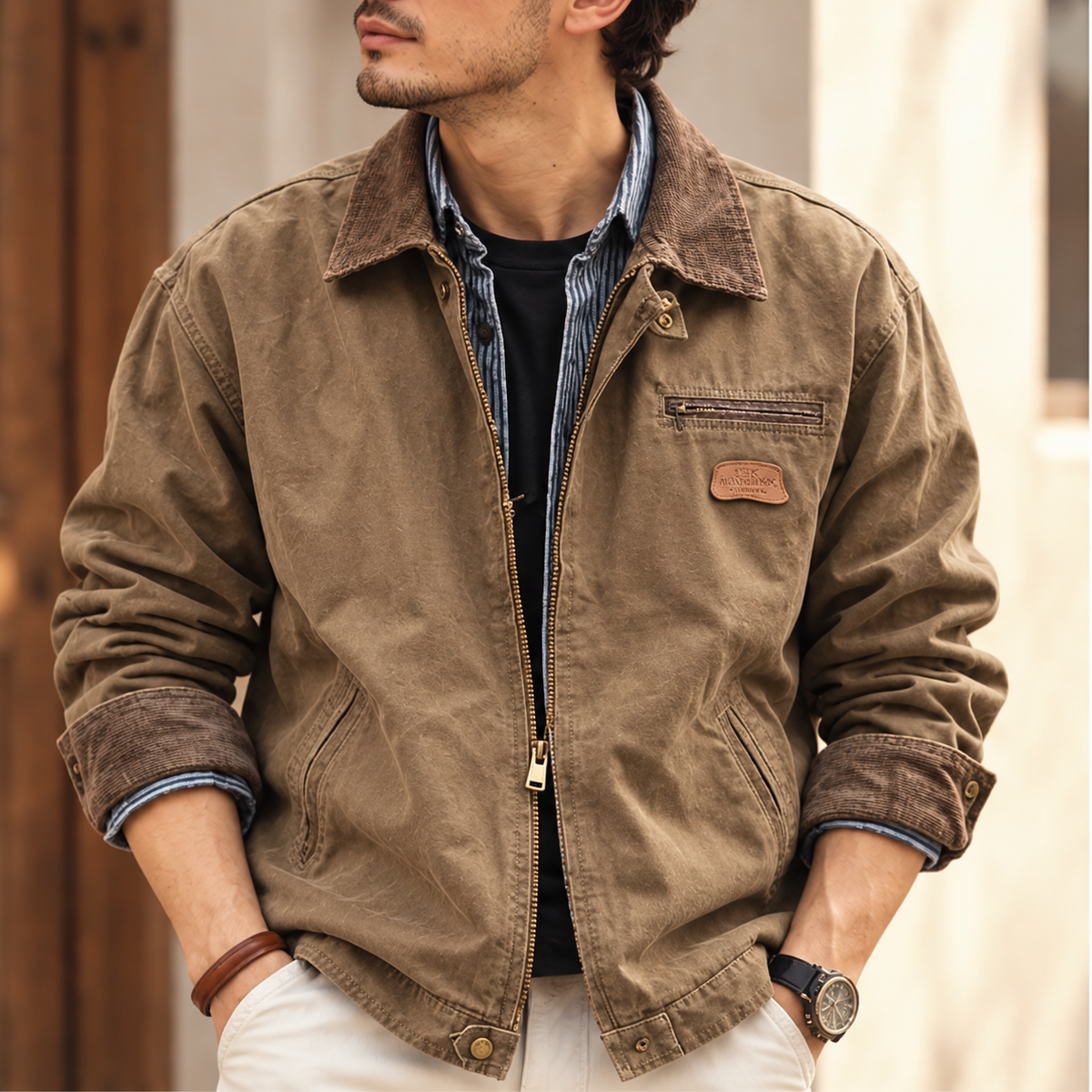 Bianco Canvas Workwear Jacket