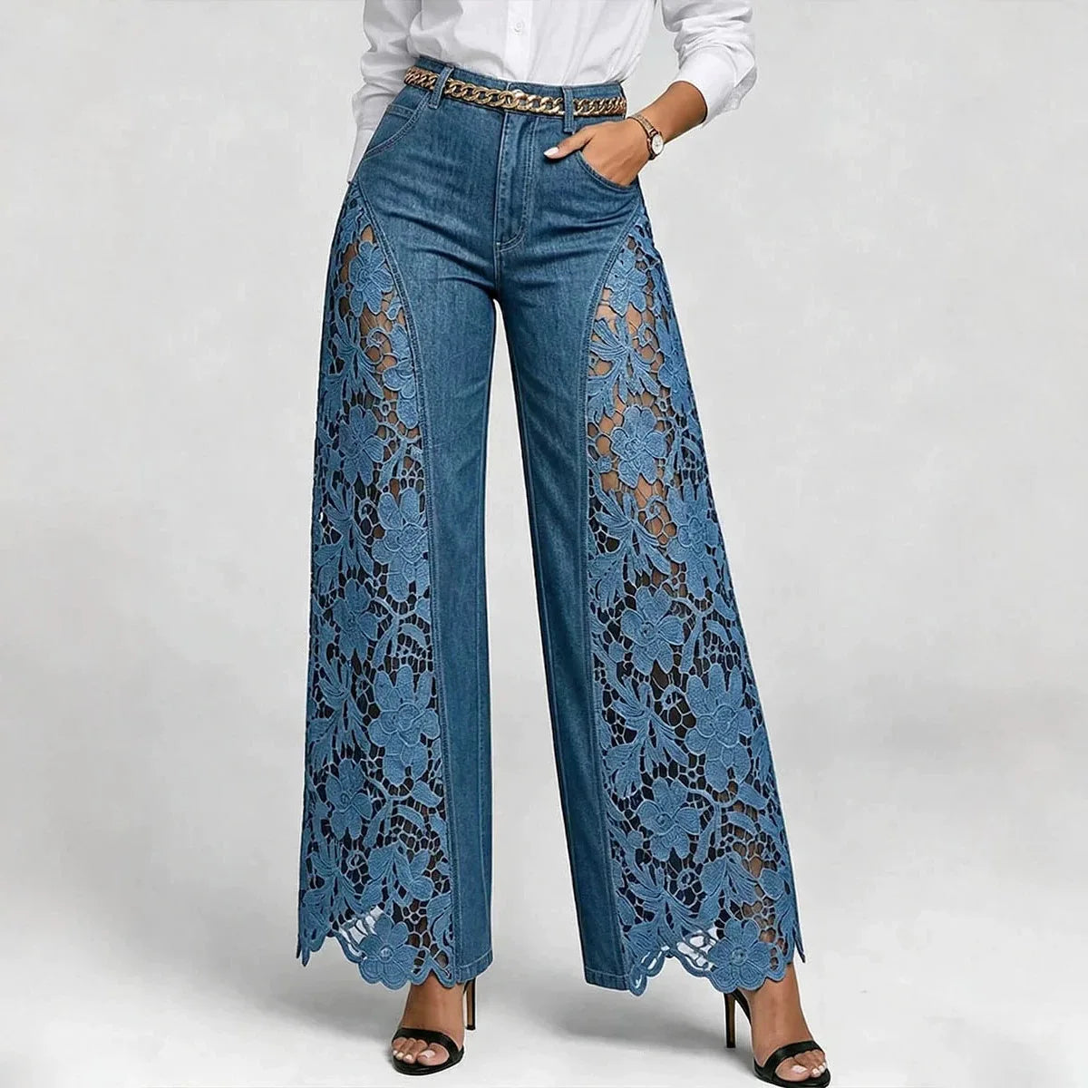 Amelia Lace Panel Jeans