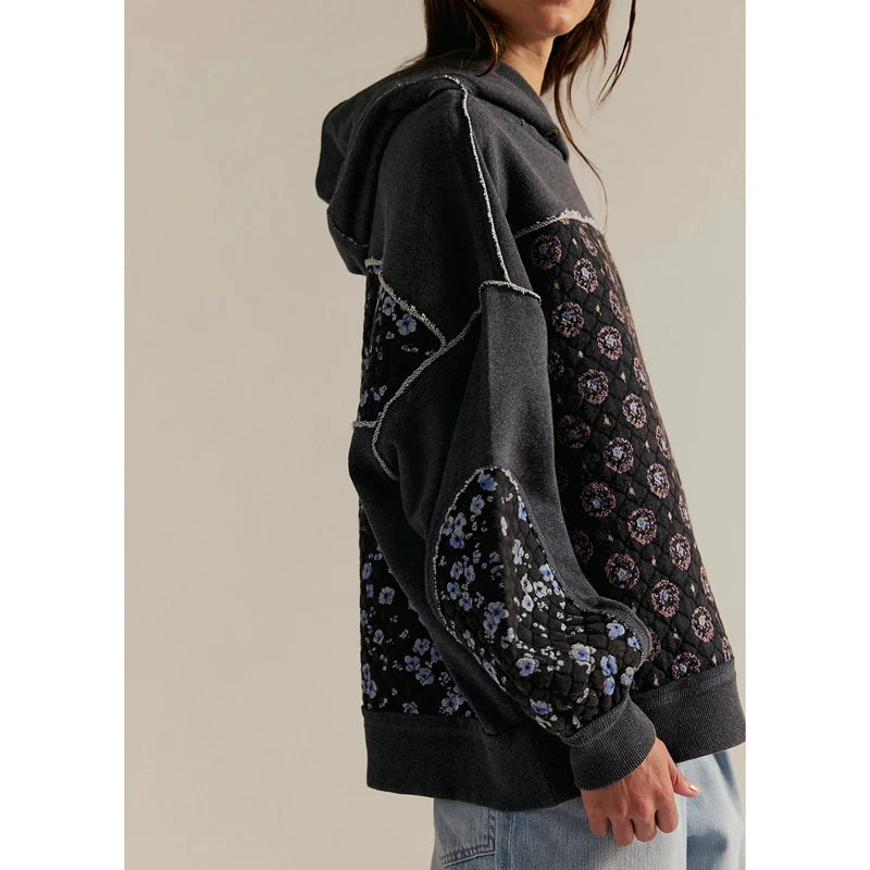 Wanda Patchwork Quilted Hoodie