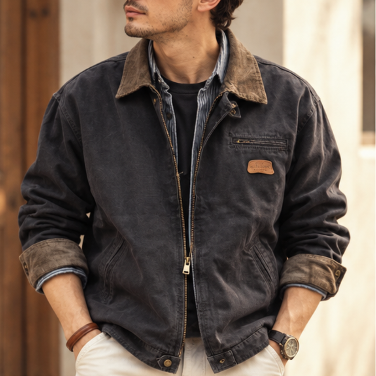 Bianco Canvas Workwear Jacket