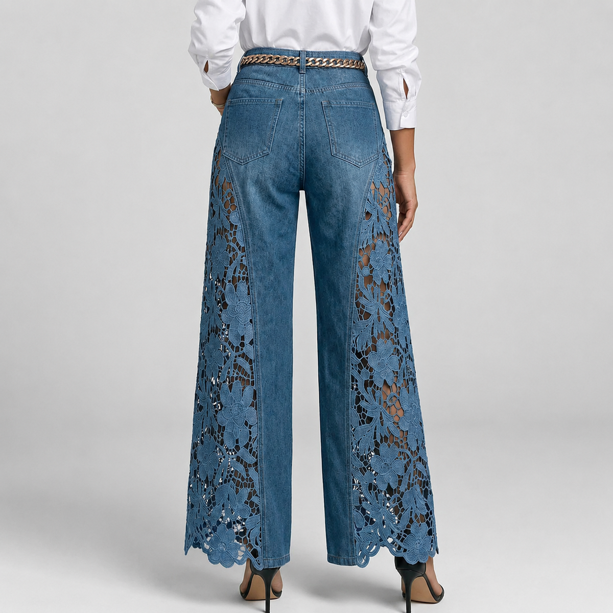 Amelia Lace Panel Jeans