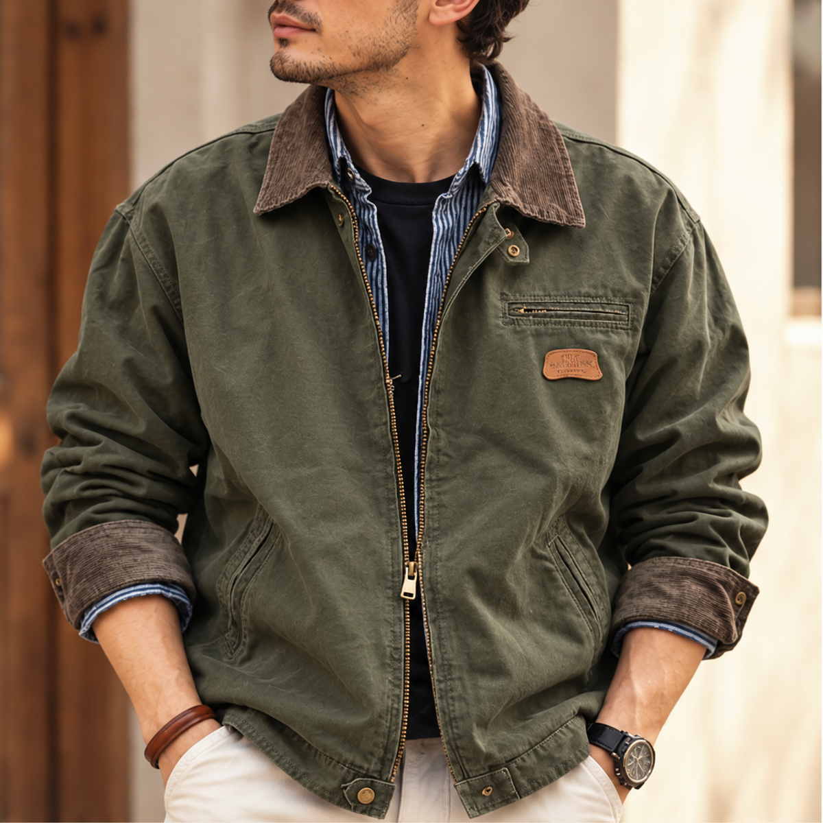 Bianco Canvas Workwear Jacket
