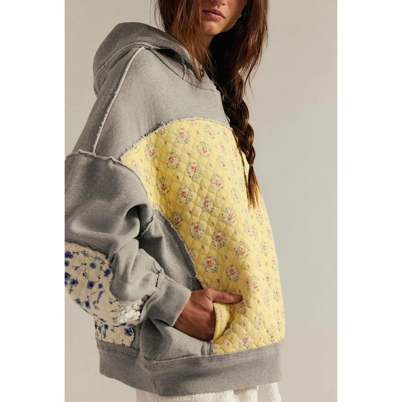 Wanda Patchwork Quilted Hoodie